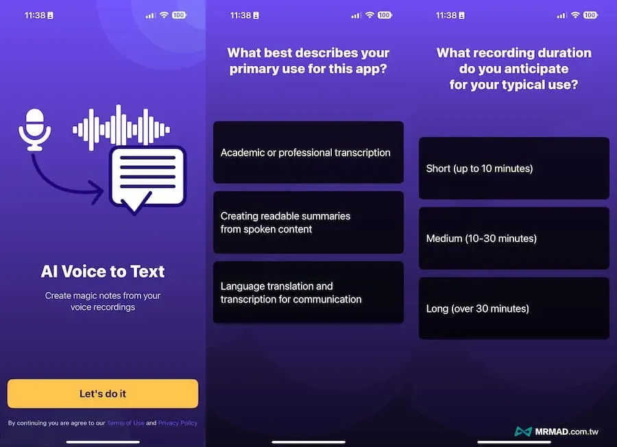 Transcribe AI:iPhone錄音轉逐字稿APP工具