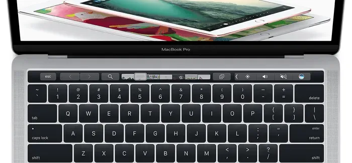 macbook pro windows touch bar